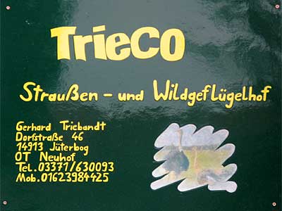 Strau&szlig;en- und Wildgefl�gelhof